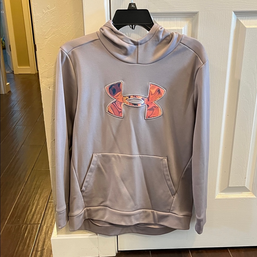 Under Armour Lavender Hoodie with Irridescent Logo